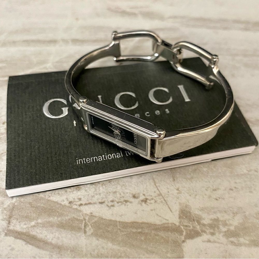 GUCCI Silver Black Dial 1500L Women’s Watch - Picture 11 of 16